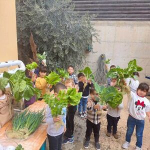 גידול ירקות לתלמידים